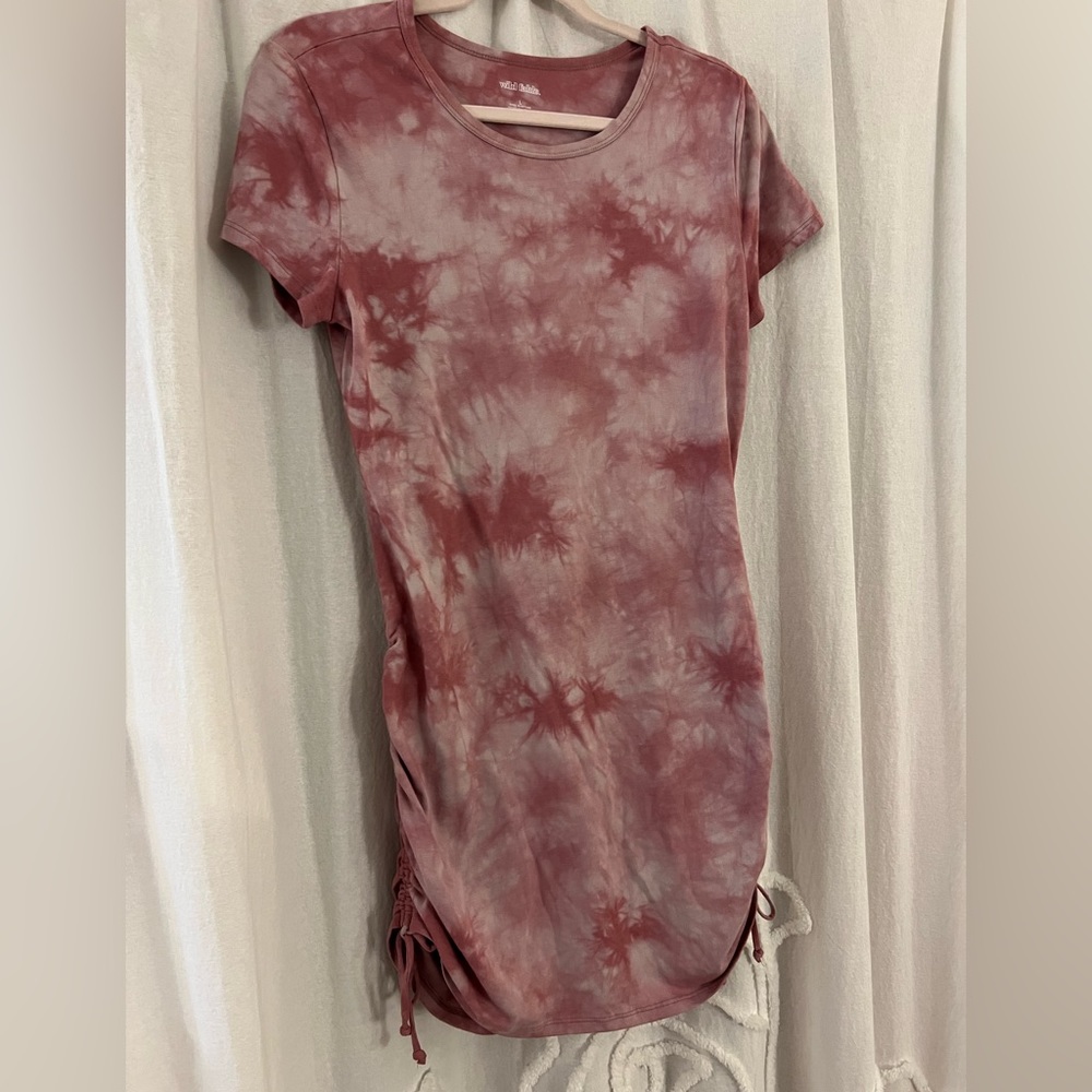 Pink Tie Dye Casual dress